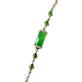 Green Inlaid Sun Bracelet for Women