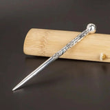 Solid Thai Silver Flower Hairpin Hanfu Accessories