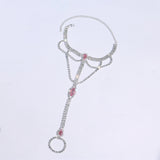Sparkling Crystal Ankle Chain