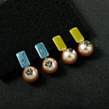 925 Silver Pearl Tide Earrings Light Versatile Fashion Jewelry