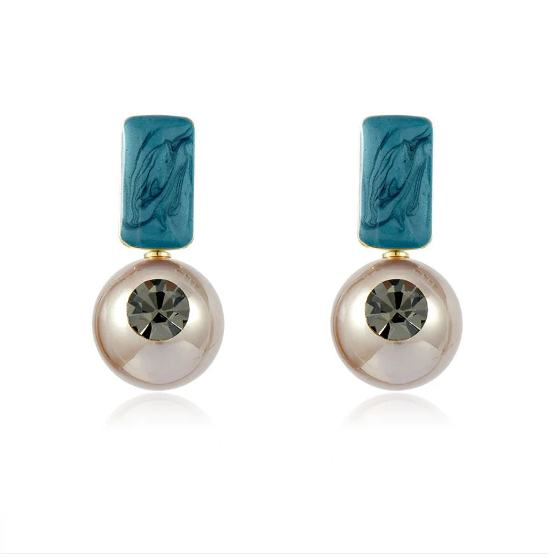 925 Silver Pearl Tide Earrings Light Versatile Fashion Jewelry