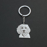 Personalized Pet Photo Keychain - Custom Picture Cat/Dog Birthday Souvenir