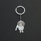 Personalized Pet Photo Keychain - Custom Picture Cat/Dog Birthday Souvenir