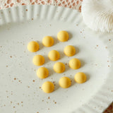 Multi-Color Resin Half Pill Earrings Hairpin Round Patch