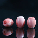 Pink Artificial Coral Cylinder Column Beads 5pcs B910