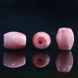 Pink Artificial Coral Cylinder Column Beads 5pcs B910