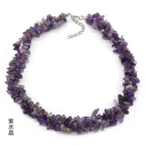 Natural Irregular Stone Necklace, 3 Rows