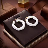 Geometric Resin Eardrop Party Earring
