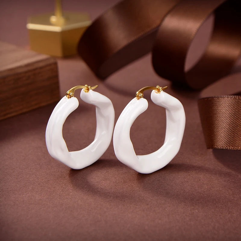 Geometric Resin Eardrop Party Earring