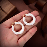 Geometric Resin Eardrop Party Earring