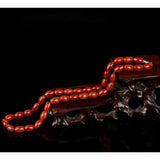 Red Agate Pearl Necklace 8*12MM Women's Jewelry