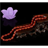 Red Agate Pearl Necklace 8*12MM Women's Jewelry
