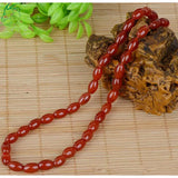 Red Agate Pearl Necklace 8*12MM Women's Jewelry