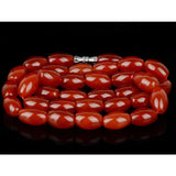 Red Agate Pearl Necklace 8*12MM Women's Jewelry
