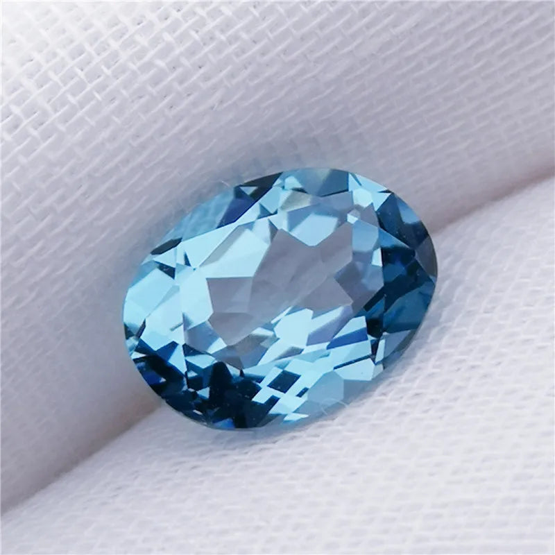 London Aquamarine Faceted Gemstone Beads for Jewelry Making