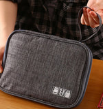 Portable Storage Bag Multi-functional Data Line Cosmetic Organizer