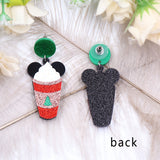 Drop mouse ice cream Christmas Earrings