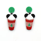 Drop mouse ice cream Christmas Earrings