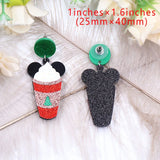 Drop mouse ice cream Christmas Earrings