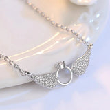 Angel Wings Choker 925 Sterling Silver Necklace