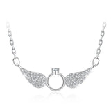 Angel Wings Choker 925 Sterling Silver Necklace