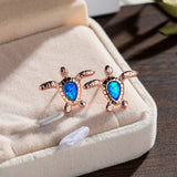 Aobao Turtle Earrings Beach Marine Life Accessories
