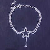 Sexy Rhinestone Star Anklet Beach Foot Accessories