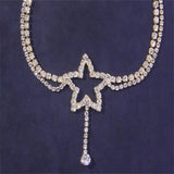 Sexy Rhinestone Star Anklet Beach Foot Accessories