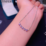 Natural Amethyst Necklace, 925 Sterling Silver Flower