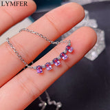 Natural Amethyst Necklace, 925 Sterling Silver Flower