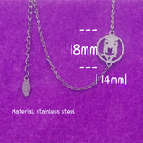 10PCS Stainless Steel Owl Pendant Bracelet Ladies Jewelry Good Luck