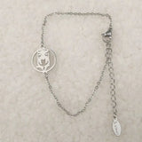 10PCS Stainless Steel Owl Pendant Bracelet Ladies Jewelry Good Luck