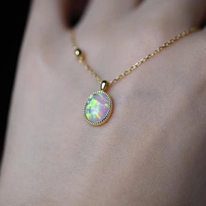 Silver Inlaid Colorful Sparkling Necklace Pendant