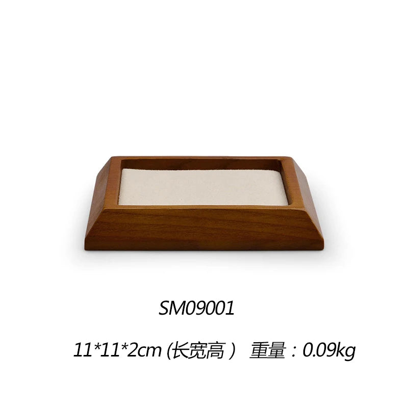 Vintage Solid Wood Jewelry Tray for Bracelets, Earrings, Necklaces