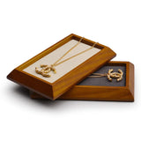 Vintage Solid Wood Jewelry Tray for Bracelets, Earrings, Necklaces