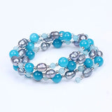 Freshwater Rice Pearl Elastic Bracelet Stretchable Stone Jewelry