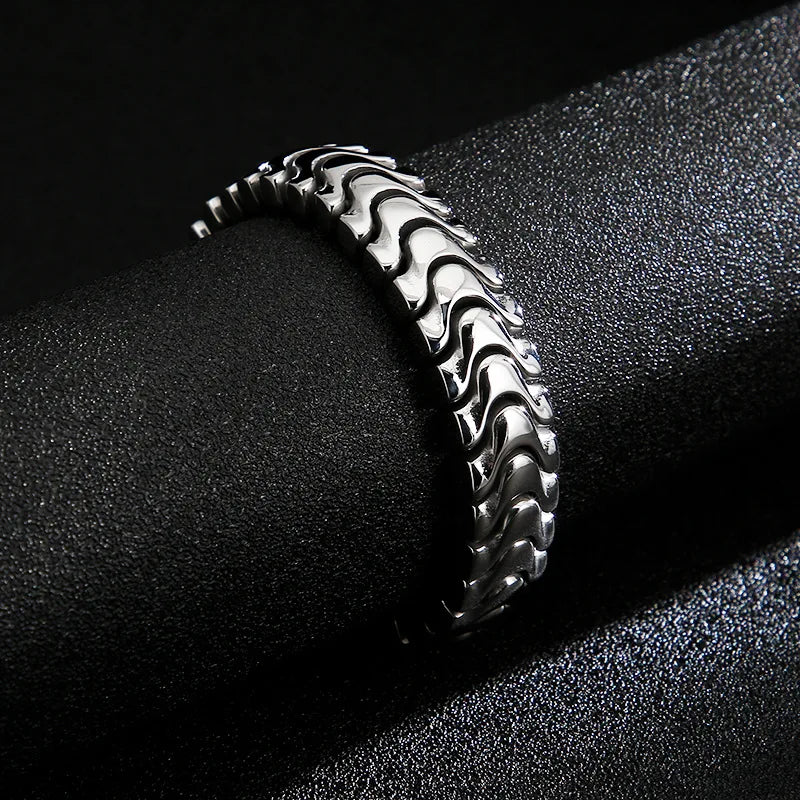 Punk Titanium Steel Bracelet Men's Jewelry