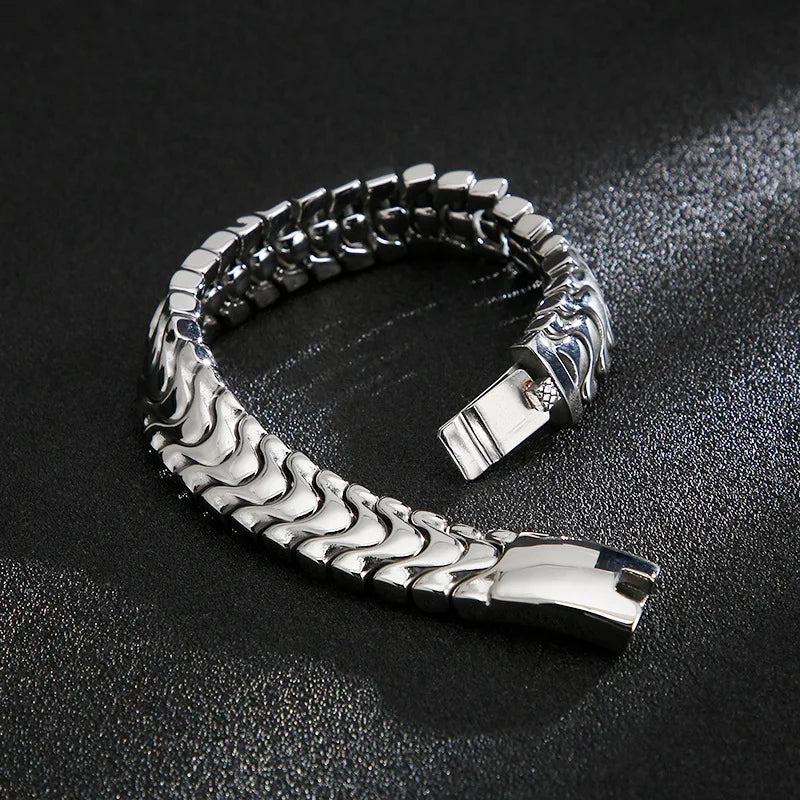 Punk Titanium Steel Bracelet - European and American Style