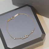 925 Silver Geometric Bracelet Women's Jewelry