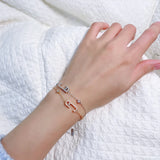 925 Silver Geometric Bracelet Women's Jewelry
