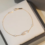 925 Silver Geometric Bracelet Women's Jewelry