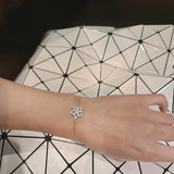 925 Sterling Silver Women's Star Bracelet Flower Accessory Jewelry