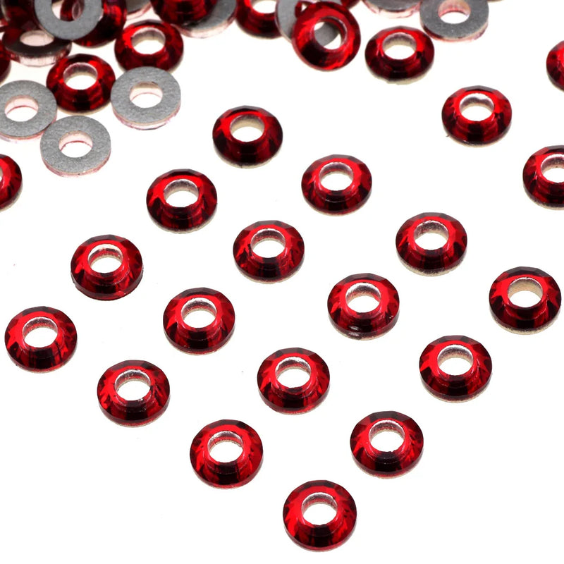 Red Rhinestone Flat Back Strass for DIY Nails