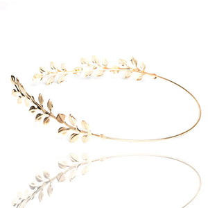 Gold Color Baroque Tiara Headband Bridal Hair Accessories