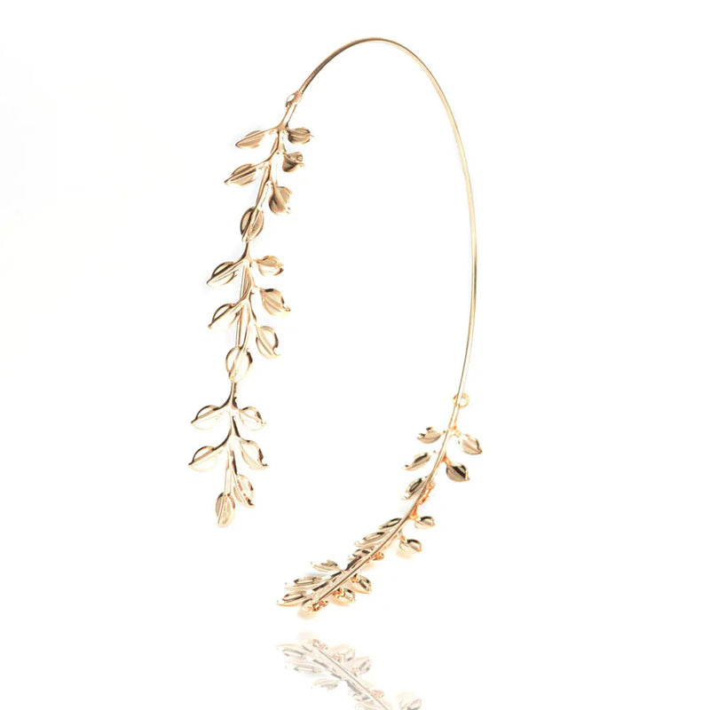 Gold Color Baroque Tiara Headband Bridal Hair Accessories