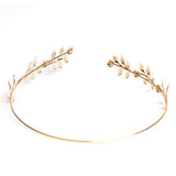 Gold Color Baroque Tiara Headband Bridal Hair Accessories