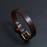 Retro Cowhide Bracelet Men's Jewelry Punk Rock Leather Bracelet