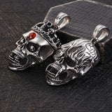 Stainless Steel Skull Pendant Gothic Jewelry