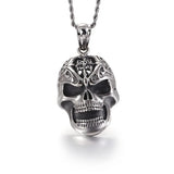Stainless Steel Skull Pendant Gothic Jewelry
