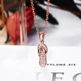 Rose Pendant Charms Necklace for Daughter